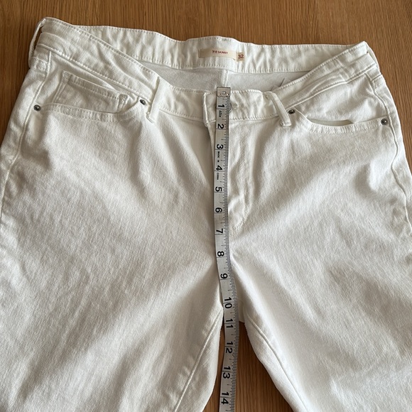 Levi’s 711 Skinny Jeans Soft Clean White - Picture 10 of 11